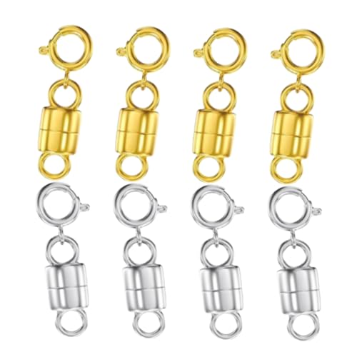 Anneome 8 Stück Teiliges Magnetverschluss für und Armbänder Diy Schmuckverschluss Einfach zu Montieren Langlebig und Rostfrei für Kreative Schmuckprojekte von Anneome