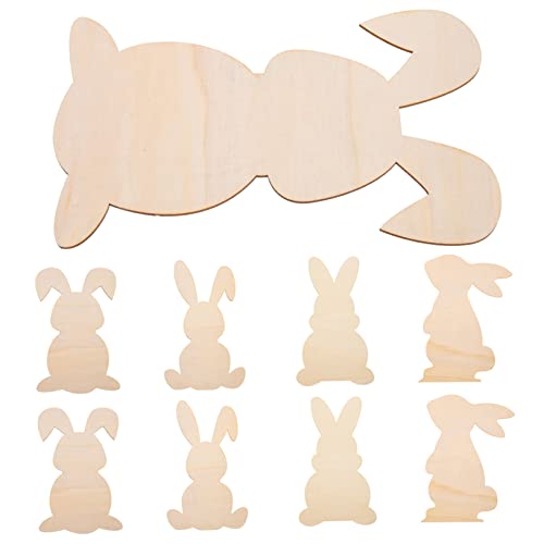 Anneome 8 Stück Teiliges Osterhasen Holzscheiben zum Bemalen DIY Hasen Formen Holzspäne für Osterdeko Kinderfreundliche Holzfiguren Vielseitige Osterausschnitte für Basteln und Anneome 8 Stück Teiliges Osterhasen Holzscheiben zum Bemalen DIY Hasen Formen Holzspäne für Osterdeko Kinderfreundliche Holzfiguren Vielseitige Osterausschnitte für Basteln und von Anneome