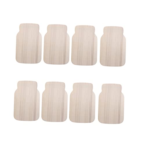 Anneome 8 Stück dekorative Holzspäne Einmachglas Ausschnitt Schreibtisch Dekorative Holzstücke Holzformen für Halloween-Dekorationen Dekorationen aus Holz Wohndekoration Anhänger aus Holz von Anneome