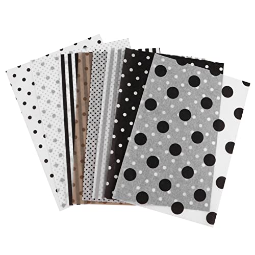 Anneome 80 Blatt Gemischtes Schwarz-weißes Kopierpapier Seidenpapier Geschenkpapier Seidenpapier Für Dekorationskörbe Party-bastelprojekte von Anneome