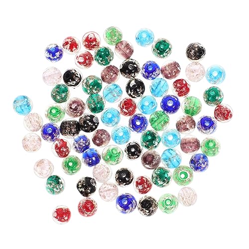 Anneome 80 Stück Leuchtende Glasperlen Bunte DIY Schmuckperlen für Armbänder Halsketten Basteln Leichte Stabile Spacer Perlen Anneome 80 Stück Leuchtende Glasperlen Bunte DIY Schmuckperlen für Armbänder Halsketten Basteln Leichte Stabile Spacer Perlen von Anneome