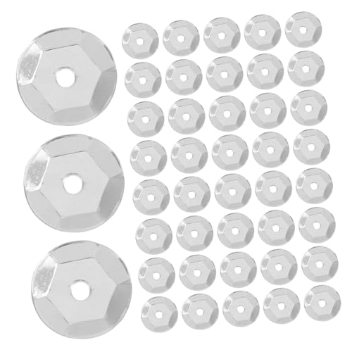 Anneome 800Stücke Runde Pailletten Silber Iridescent Für DIY Bastelarbeiten Metallische Pailletten Mit Löchern Zum Verzieren Von Kleidung Und Home Decor Pailletten von Anneome