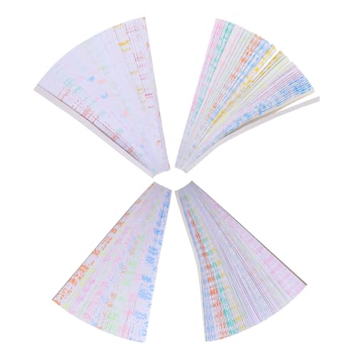 Anneome 840 Stück Origami-Stern Kind Dekoration Dekorativ Weiß glücklich origami star paper origami papierstreifen papiersterne set farbiges Origami-Papier Origami-Papier-Kit Sternenpapier von Anneome