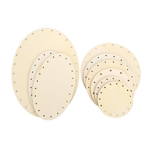 Anneome 9 Stück Teiliges Holzornamente für Diy Dekoration Leere Holzscheiben mit Löchern zum Basteln Malen und Gestalten von Individuellen Wanddekorationen von Anneome