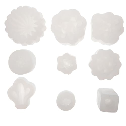 Anneome 9 Stück Teiliges Sukkulenten Silikonform Kaktus Blütenmotive Flexible Wiederverwendbare Gießform für Handgemachte Kerzen und Desktop ornamente Einfache Reinigung Anneome 9 Stück Teiliges Sukkulenten Silikonform Kaktus Blütenmotive Flexible Wiederverwendbare Gießform für Handgemachte Kerzen und Desktop ornamente Einfache Reinigung von Anneome