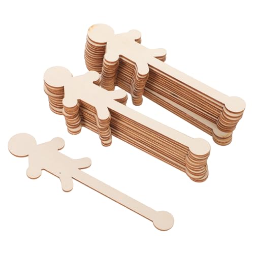Anneome 90 Stück Teiliges Holzfiguren zum Basteln für Bastelprojekte Natürliche Holzscheiben in Jungen Mädchenform Diy-holzdekoration für Schule und Festtage Kreative Holzstücke für von Anneome