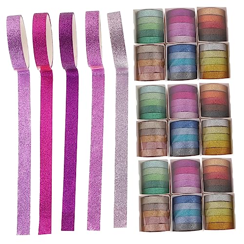 Anneome 90 Stück Teiliges Washi Tape Set Farben Glitter Klebeband Dekorative Klebebänder für Scrapbooking DIY Basteln Langlebig Selbstklebend Rückstandsfrei Entfernbar für Planer und Anneome 90 Stück Teiliges Washi Tape Set Farben Glitter Klebeband Dekorative Klebebänder für Scrapbooking DIY Basteln Langlebig Selbstklebend Rückstandsfrei Entfernbar für Planer und von Anneome
