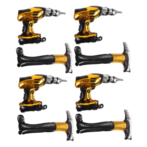 Anneome Adorable Aluminiumfolie Reparaturwerkzeug Luftballons für Jungen Geburtstag Partydeko Wiederverwendbare Folienballons mit Hammer und Bohrer Luftdicht und Robust für Themenfeiern Anneome Adorable Aluminiumfolie Reparaturwerkzeug Luftballons für Jungen Geburtstag Partydeko Wiederverwendbare Folienballons mit Hammer und Bohrer Luftdicht und Robust für Themenfeiern von Anneome