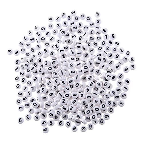 Anneome Armbandperlen Zahlenperlen Zur Schmuckherstellung 100 Stück Acryl-bastelperlen Anneome Armbandperlen Zahlenperlen Zur Schmuckherstellung 100 Stück Acryl-bastelperlen von Anneome