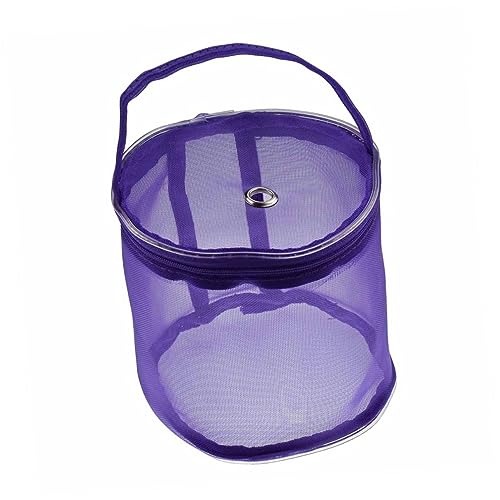 Anneome Aufbewahrung von Garnknäuel aufbewahrungssack storage pockets totebags aufbewahrungstüten crochet hooks Haken wolle Aufbewahrung von Häkelgarn gehäkelte Aufbewahrungstasche Violett von Anneome