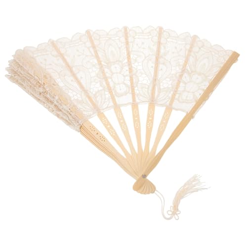 Anneome Bestickter Handgefertigter Faltbarer Spitzen Handfächer Leichter Tragbarer Handventilator für Tanz Hochzeit Party Fotografie und Sommergebrauch Anneome Bestickter Handgefertigter Faltbarer Spitzen Handfächer Leichter Tragbarer Handventilator für Tanz Hochzeit Party Fotografie und Sommergebrauch von Anneome