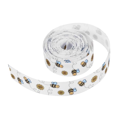 Anneome Bienenmuster Ripsband Breit Polyester für DIY Blumenarrangements Geschenkverpackung Frühling Party Dekoration Kreative Bastelideen Anneome Bienenmuster Ripsband Breit Polyester für DIY Blumenarrangements Geschenkverpackung Frühling Party Dekoration Kreative Bastelideen von Anneome