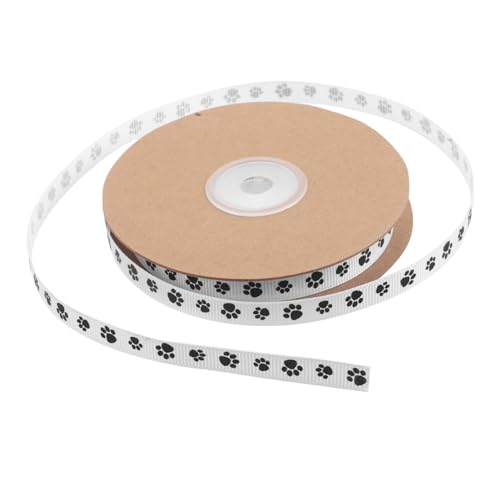Anneome Breites Polyester Ripsband mit Hundepfotenmuster Vielseitiges Bastelband für Geschenkverpackungen Tiermotiv Kantenband für DIY Haustierbekleidung und Partydekorationen Anneome Breites Polyester Ripsband mit Hundepfotenmuster Vielseitiges Bastelband für Geschenkverpackungen Tiermotiv Kantenband für DIY Haustierbekleidung und Partydekorationen von Anneome
