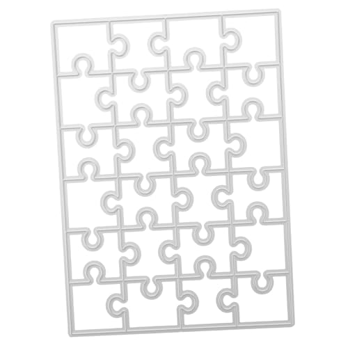 Anneome Carbonstahl Rechteckige Puzzle Stanzformen für DIY Scrapbooking Album Prägevorlage Kompatibel mit Meisten Schneidemaschinen Langlebig Robust für Papierkarten und Bastelprojekte von Anneome