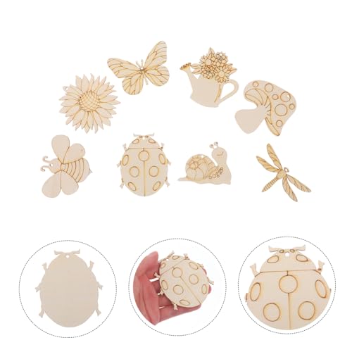 Anneome DIY Holzscheiben mit Insektenformen und Schnur Natürliche Unbehandelte Holzstücke zum Basteln Bemalen und Dekorieren Glatte Oberfläche Fördert Kreativität und Handfertigkeit Anneome DIY Holzscheiben mit Insektenformen und Schnur Natürliche Unbehandelte Holzstücke zum Basteln Bemalen und Dekorieren Glatte Oberfläche Fördert Kreativität und Handfertigkeit von Anneome