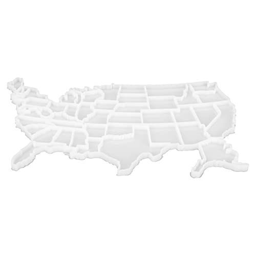Anneome DIY Map Puzzle Gießform Transparente Silikonform für Kreative Bastelprojekte Einfache Entformung Sicher und Flexibel für Herstellung von Individuellen Puzzles und Kunstwerken von Anneome