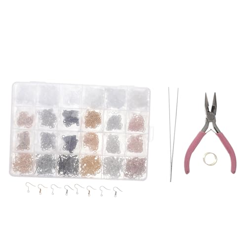Anneome DIY Ohrring Set mit Ohrhaken Ohrsteckern und Zubehör für Schmuckherstellung Hochwertige Materialien für Kreative Bastelprojekte und von Anneome