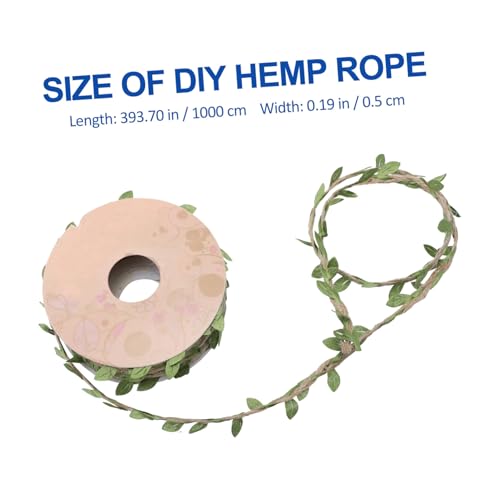 Anneome Dekorative Jute blattkordel mit Künstlichen Blättern Langlebig und Wiederverwendbar für DIY Herbstbasteln Party Garten Dekoration Natürliche Optik für Wanddeko und Rustikale Anneome Dekorative Jute blattkordel mit Künstlichen Blättern Langlebig und Wiederverwendbar für DIY Herbstbasteln Party Garten Dekoration Natürliche Optik für Wanddeko und Rustikale von Anneome