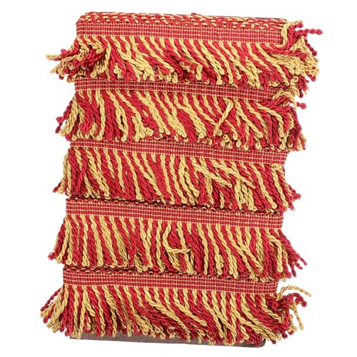 Anneome Diy Quasten Fransenbesatz für Gardinen und Dekoration Eleganter Stoffbesatz für Projekte für Vorhänge Sofa und Kleidung von Anneome
