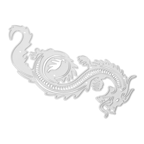 Anneome Drachen Stanzform für Scrapbooking Metall Stanzschablone Selbstgemacht Kartenherstellung Dekorative Stanzungen Robuste Kohlenstoffstahl Schablone von Anneome