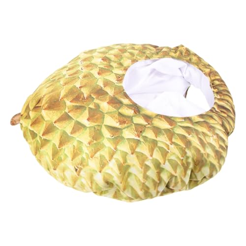 Anneome Durian Kopfbedeckung Lustiger Partyhut Plüsch Durian Hut Durians Kostüm Erwachsenenkostüm Lustiger Hut Plüsch Kopfbedeckung Hut Für Party Obst Kopfbedeckung Obsthut von Anneome