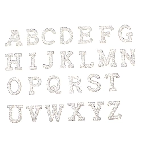 Anneome Eisen Buchstaben Patches Aufbügelbare Buchstaben für Kleidung Taschen und DIY Projekte Hochwertige Stoffapplikationen für Kreative Handarbeiten von Anneome