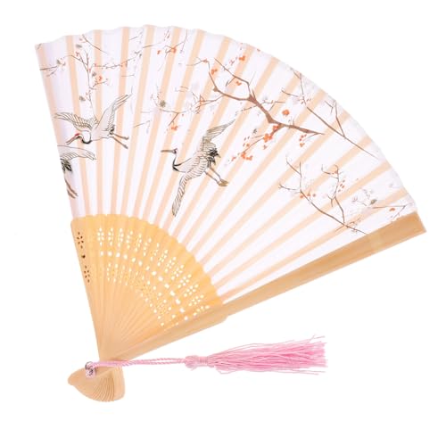 Anneome Eleganter Faltbarer Handfächer aus Natürlichem Chinesischer Stil Vintage Hochzeitsfächer Leichter Tragbarer Faltfächer als Dekoration und Fotorequisite Anneome Eleganter Faltbarer Handfächer aus Natürlichem Chinesischer Stil Vintage Hochzeitsfächer Leichter Tragbarer Faltfächer als Dekoration und Fotorequisite von Anneome