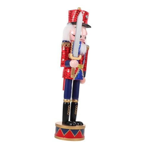 Anneome Festliche Nutcracker Holzfigur mit Glitzerakzenten Traditionelle Weihnachtsdekoration Langlebige Holzpuppe für Kreatives Spiel Elegante Tisch Regal deko Anneome Festliche Nutcracker Holzfigur mit Glitzerakzenten Traditionelle Weihnachtsdekoration Langlebige Holzpuppe für Kreatives Spiel Elegante Tisch Regal deko von Anneome