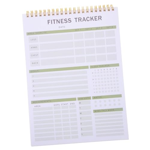 Anneome Fitnessplan Buch motivstanzer motivlocher Planungsnotizbuch Sportplaner Notizbuch Sportplanung Notizbuch Übungstagebuch Agendaplanung Buch Zeitschrift fürs Fitnessstudio Papier von Anneome