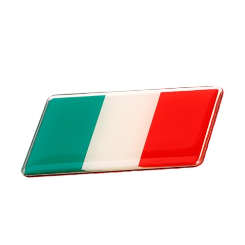Anneome Flaggenaufkleber für Fahrzeuge Italienische Flagge Autoaufkleber Aus Aluminiumlegierung und Epoxidharz Einfach Anzubringen und Lichtbeständig Anneome Flaggenaufkleber für Fahrzeuge Italienische Flagge Autoaufkleber Aus Aluminiumlegierung und Epoxidharz Einfach Anzubringen und Lichtbeständig von Anneome