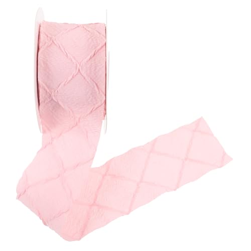 Anneome Geschenkband mit Rautenmuster Breit Strapazierfähiges DIY Schleifenband für Geschenkverpackungen Blumenarrangements Bastelarbeiten und Festdekorationen von Anneome