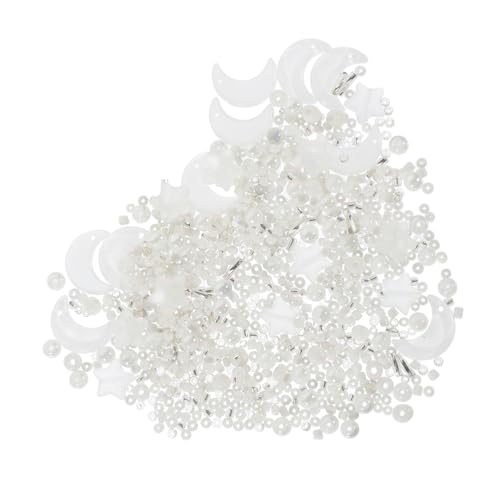 Anneome Glasperlen mit Dekorativen Spacer Beads für Diy Schmuckherstellung für Armbänder und Schimmerndem Weiß Kreative Bastelperlen für Handwerk und Dekoration von Anneome