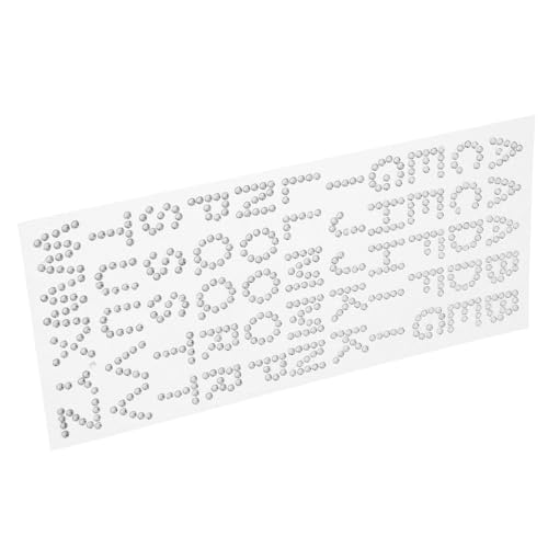 Anneome Glitzernde Strass Buchstaben Aufkleber Selbstklebend für Abschlusskappen Basteln Scrapbooking Kartengestaltung Weiß Diamant Alphabet Sticker für DIY Dekoration Anneome Glitzernde Strass Buchstaben Aufkleber Selbstklebend für Abschlusskappen Basteln Scrapbooking Kartengestaltung Weiß Diamant Alphabet Sticker für DIY Dekoration von Anneome