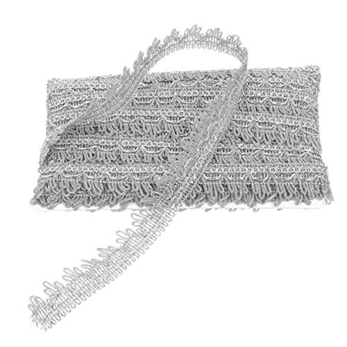Anneome Goldene Spitze Weiße Schnürsenkel Gehäkeltes Oberteil Schwarze Schnürsenkel Fransenbesatz Nähen Gardinenfransen Stickereiflecken Häkeln Weiße Spitze Kleid Schal Silver Polyester Anneome Goldene Spitze Weiße Schnürsenkel Gehäkeltes Oberteil Schwarze Schnürsenkel Fransenbesatz Nähen Gardinenfransen Stickereiflecken Häkeln Weiße Spitze Kleid Schal Silver Polyester von Anneome
