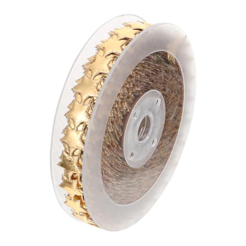 Anneome Goldener Weihnachts-dekoband mit Glänzender Sternprägung Lang Vielseitiges Party Geschenkband für Festliche Schleifen Haarbänder Hochzeits Diy-bastelprojekte von Anneome