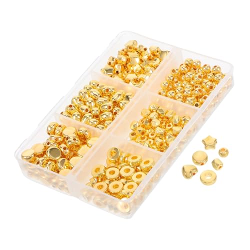 Anneome Goldfarbene Kunststoff Spacer Perlen Große Schmuckabstand Perlen für DIY Armband Halskette Basteln Vielseitige Distanzperlen für Kreative Schmuckherstellung und Zubehör Anneome Goldfarbene Kunststoff Spacer Perlen Große Schmuckabstand Perlen für DIY Armband Halskette Basteln Vielseitige Distanzperlen für Kreative Schmuckherstellung und Zubehör von Anneome