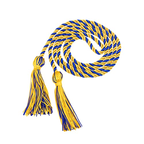 Anneome Graduation Honor Cord Polyester Tassels für Abschlussfeier Langlebige Gedrehte Ehrenkordel mit Einzelnen Knoten Geeignet für Bachelor Gewand Gelb Blau Dekorative Abschlusskordel Anneome Graduation Honor Cord Polyester Tassels für Abschlussfeier Langlebige Gedrehte Ehrenkordel mit Einzelnen Knoten Geeignet für Bachelor Gewand Gelb Blau Dekorative Abschlusskordel von Anneome