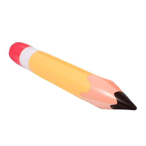 Anneome Großer Aufblasbarer Bleistift PVC Ballon Orange für Klassenzimmer Dekoration Party Luftballon Schulanfang Feier von Anneome