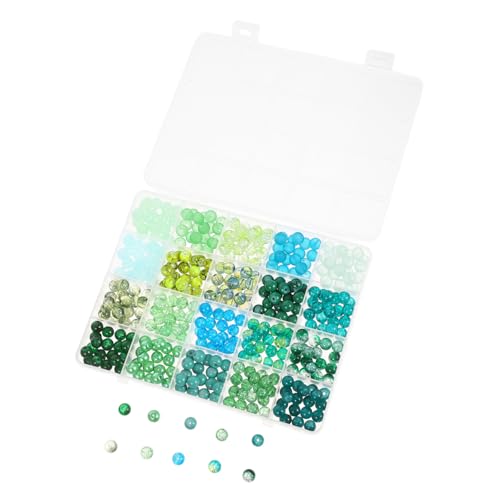Anneome Grüne Glasperlen mit Großen Löchern für Schmuckherstellung Runde Bastelperlen für Armbänder Halsketten Ohrringe mit Aufbewahrungsbox für DIY Frühling-sommer Schmuck Anneome Grüne Glasperlen mit Großen Löchern für Schmuckherstellung Runde Bastelperlen für Armbänder Halsketten Ohrringe mit Aufbewahrungsbox für DIY Frühling-sommer Schmuck von Anneome