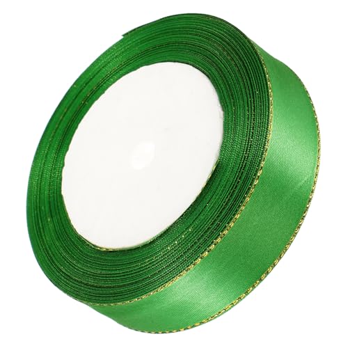 Anneome Grünes Satinband Einseitiges Geschenkband Zum Verpacken Dekorieren Basteln Strapazierfähig Zuschneidbar Für Geschenkboxen Blumensträuße Weihnachten DIY von Anneome