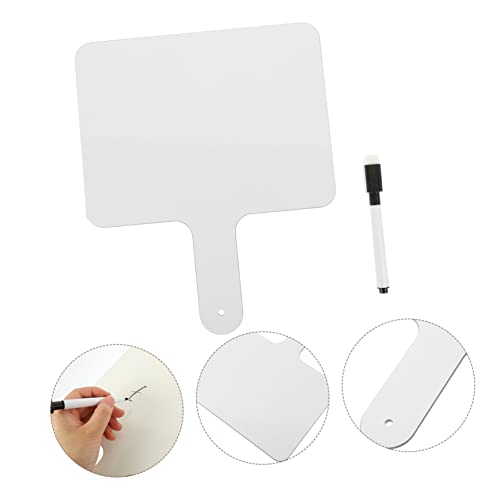 Anneome Handheld Dry Erase Paddle Board Doppelseitig Abwischbar Whiteboard für Klassenzimmer Voting und Spiel Leichtes Schreibbrett mit Stift für Schule und Zuhause Teiliges Anneome Handheld Dry Erase Paddle Board Doppelseitig Abwischbar Whiteboard für Klassenzimmer Voting und Spiel Leichtes Schreibbrett mit Stift für Schule und Zuhause Teiliges von Anneome