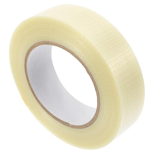 Anneome Hochfester verstärkter Klebeband Starkes Rückstandsfreies Verpackungsband für Holz Zuverlässiges Faserband für Kartonversiegelung und Verstärkung von Anneome