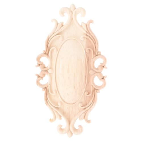 Anneome Holzapplikation Geschnitzt Unbemalt Dekoratives Holzornament für Möbel Schränke Türen DIY Holzverzierung Vintage Holzornamente für Wand und Möbel Anneome Holzapplikation Geschnitzt Unbemalt Dekoratives Holzornament für Möbel Schränke Türen DIY Holzverzierung Vintage Holzornamente für Wand und Möbel von Anneome