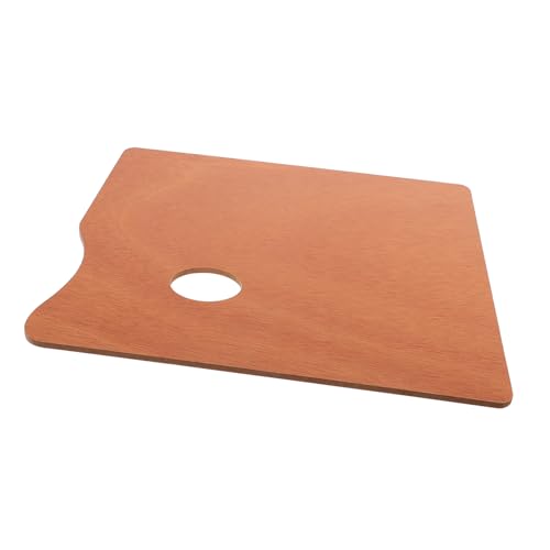 Anneome Holzmalpalette mit Daumenloch Vintage Künstlerpalette Holz für Ölfarben und Acrylfarben für Studenten und Künstler Leicht und Tragbar Einfach zu Reinigen von Anneome
