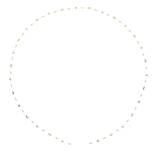 Anneome Hypoallergene Schmuckkette Mond-stern-motiv Edelstahl Goldfarben für Diy-armbänder Halsketten Ohrringe und Fußkettchen Flexible Glänzende Beschichtung Hautfreundlich von Anneome