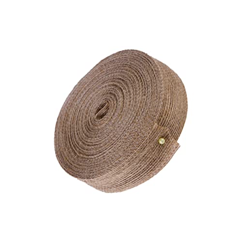 Anneome Jute-gurtband Bänder Für Handwerk Sackleinen Kunsthandwerk Jutegarn Schnürsenkel Bindfäden Für Bastelarbeiten Stoff Makramee Seile Juteseil Bandgewebe Brown von Anneome