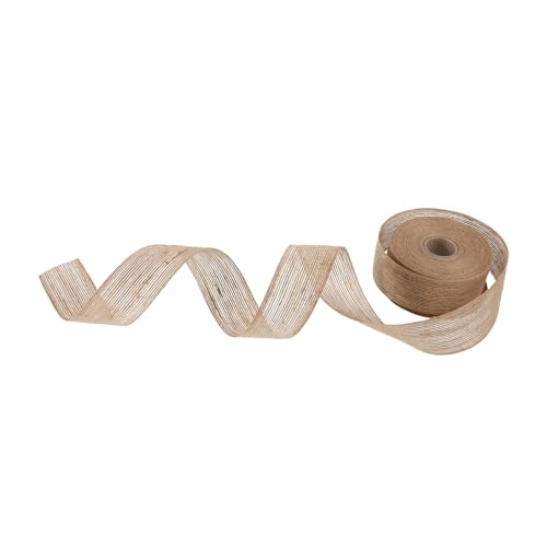 Anneome Juteband Natürliches Sackleinen Geschenkband Robust Reißfest Vielseitig Flexibel für Basteln Blumenarrangements DIY Verpackung Vintage Geschenkverpackung von Anneome