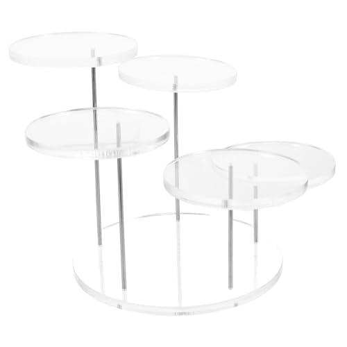 Anneome Klarer Schmuckdisplayständer Stufiger Runder Präsentationsständer Acryl für Ringe Armbänder und Stabiler Organizer für Desktop und Kleine Verkaufsflächen von Anneome