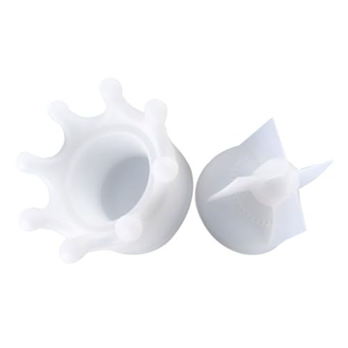 Anneome Kreative Silikonform Aufbewahrungsbox mit Deckel Flexible Krone Design Silikonbox für Epoxidharz Schmuckschatulle Kerzenhalter DIY Basteln Home Decor Wiederverwendbar von Anneome