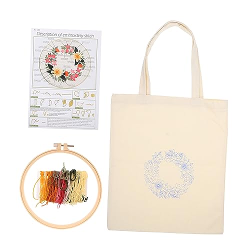 Anneome Kreuzstich Stickset für Canvas Taschen Diy Embroidery Kit für Anfänger Handgefertigte Stoffbeutel Einfach zu Verwenden für Kunsthandwerk und Kreative Projekte von Anneome